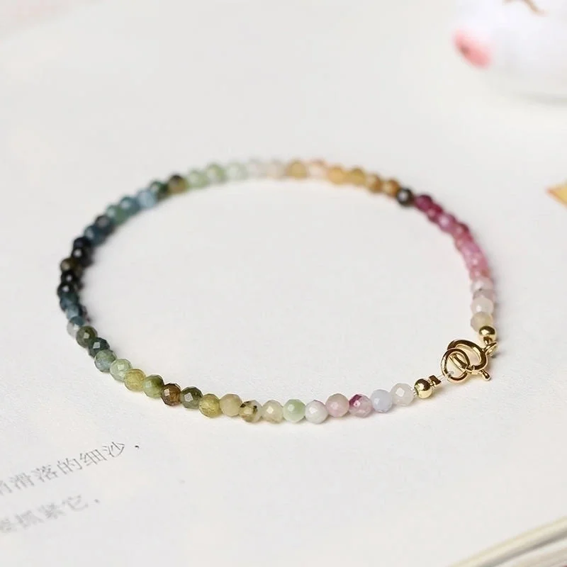 women's crystal bracelets-Retro Colorful Agate Women's Bracelets