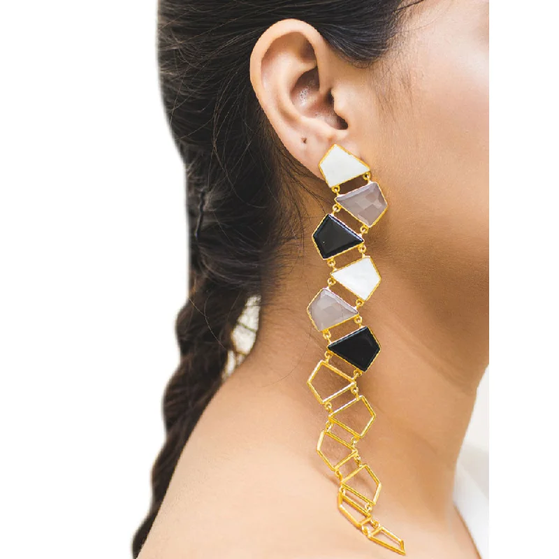 women's clip-on earrings-VARNIKA ARORA Minya Multi-Color Earrings