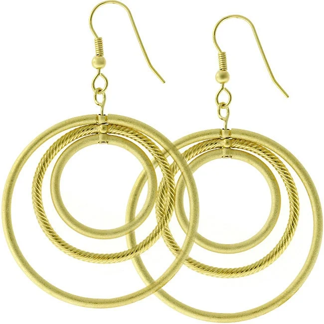 women's stud earrings-Vivian Gold Illusion Hoop Earrings