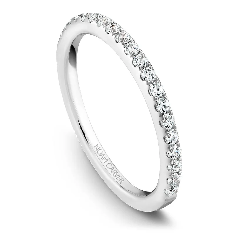 women's platinum diamond engagement rings-Noam Carver Diamond Wedding Band B029-01B