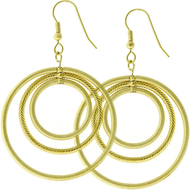 women's personalized earrings-Kim Gold Illusion Hoop Earrings | 18k Gold