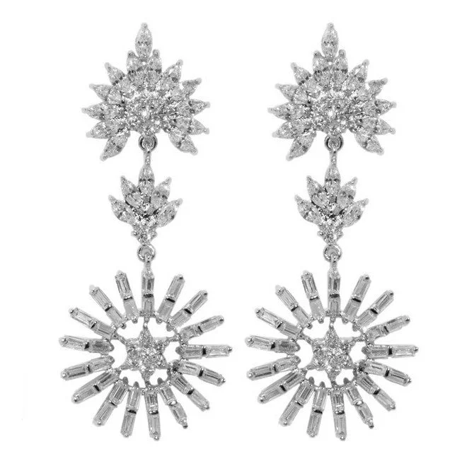 women's elegant earrings-Rori CZ Art Deco Chandelier Earrings | 52mm