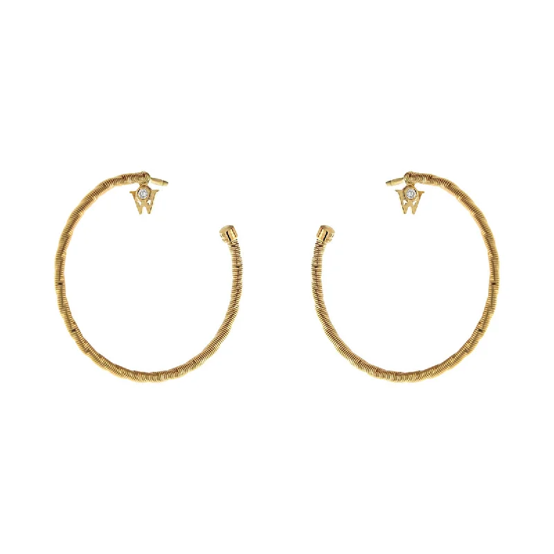 women's drop earrings-Brilliance of the Sun Hoop Earrings