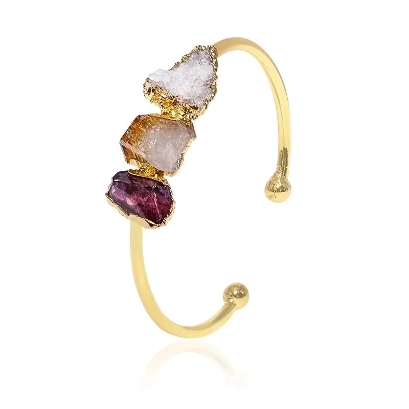 Amethyst Citrine Vug Bracelet|Pure Natural