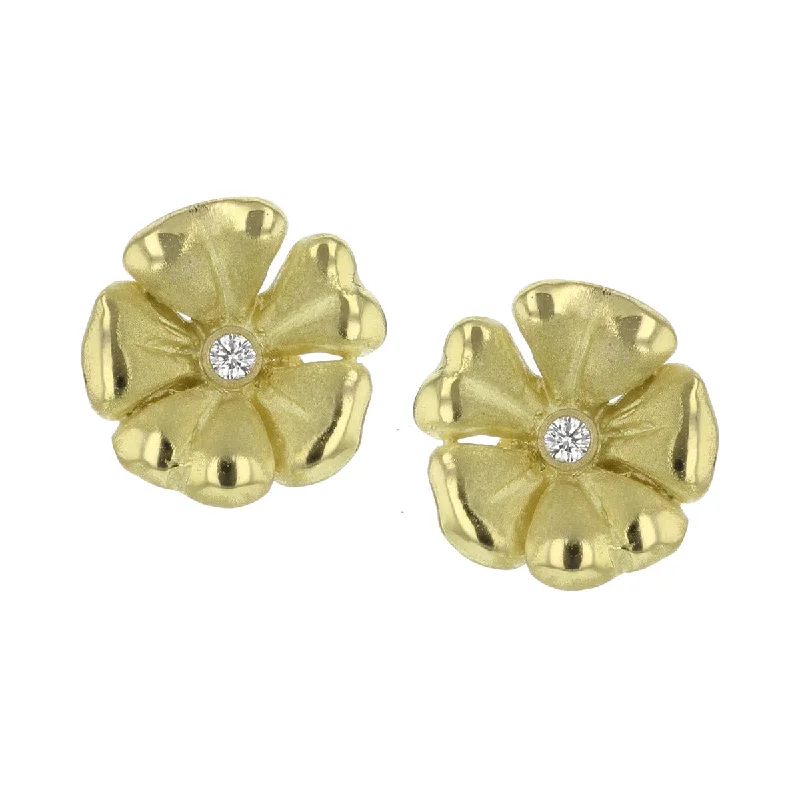 women's dangly earrings-Blossom Stud Earrings