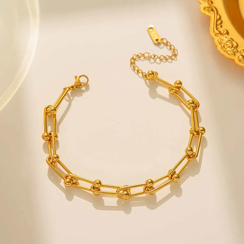 996 U-shaped bracelet gold