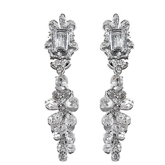 women's unique earrings-Axelle Raditant Ribbon Chandelier Earrings | 83mm