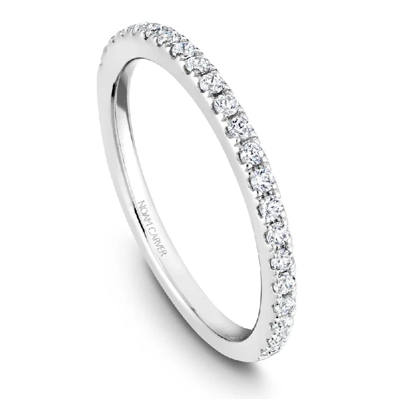 women's square diamond engagement rings-Noam Carver Diamond Wedding Band R051-07B