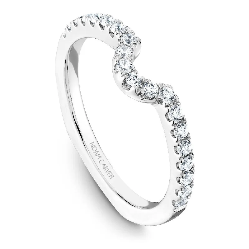 women's forever diamond engagement rings-Noam Carver Prong Set Diamond Wedding Band B034-03B