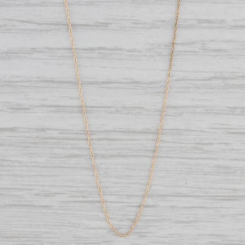 women's cross necklaces-18" 0.6mm Fine Rope Chain Necklace 14k Yellow Gold