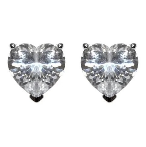 women's casual earrings-Presley Heart Cut Stud Earrings – 10mm | 2.5ct