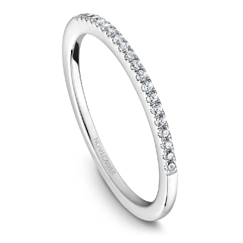 women's halo diamond engagement rings-Noam Carver Diamond Wedding Band B094-03B