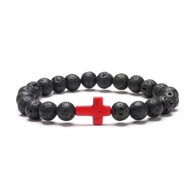 Volcanic Red Cross Frame