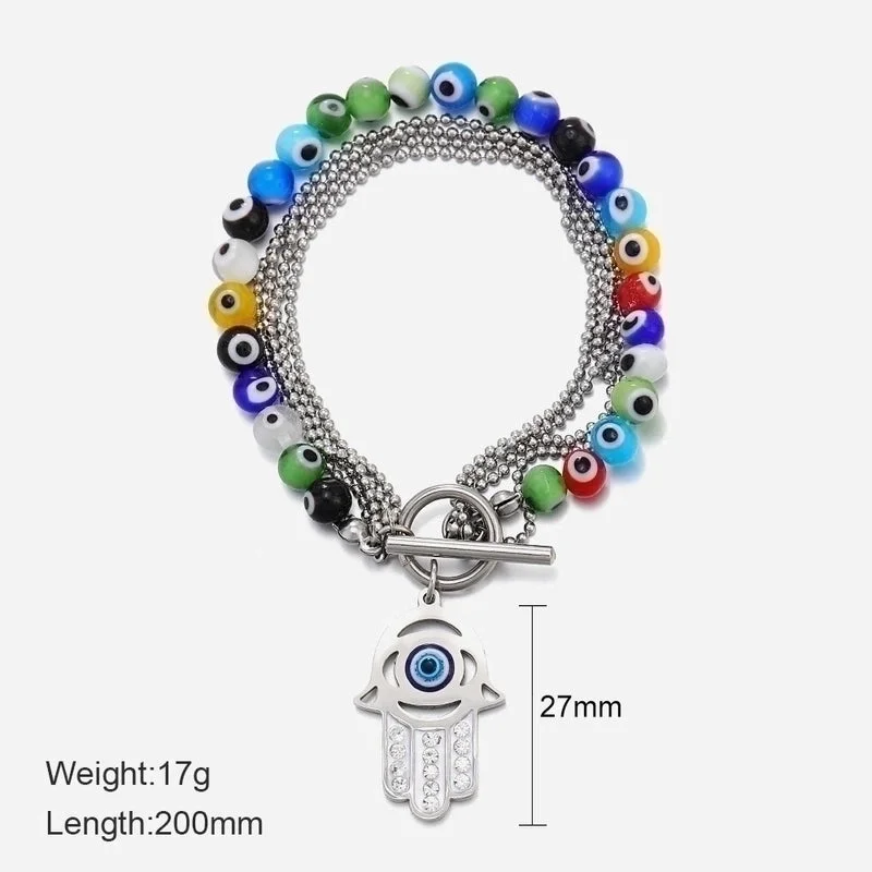 Steel Eye Bracelet|304 Stainless Steel