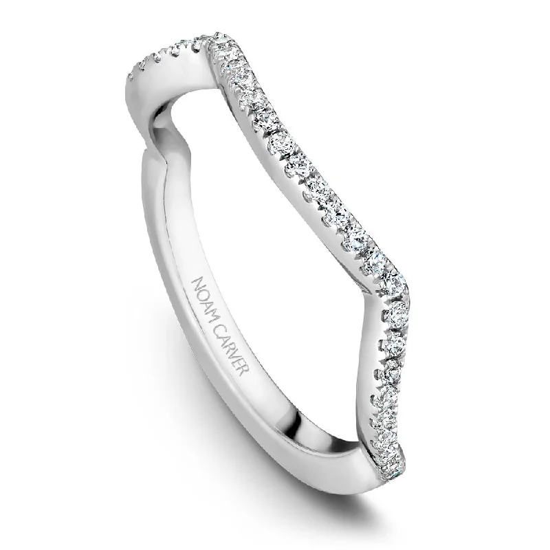 women's split shank engagement rings-Noam Carver Diamond Wedding Band B004-03B