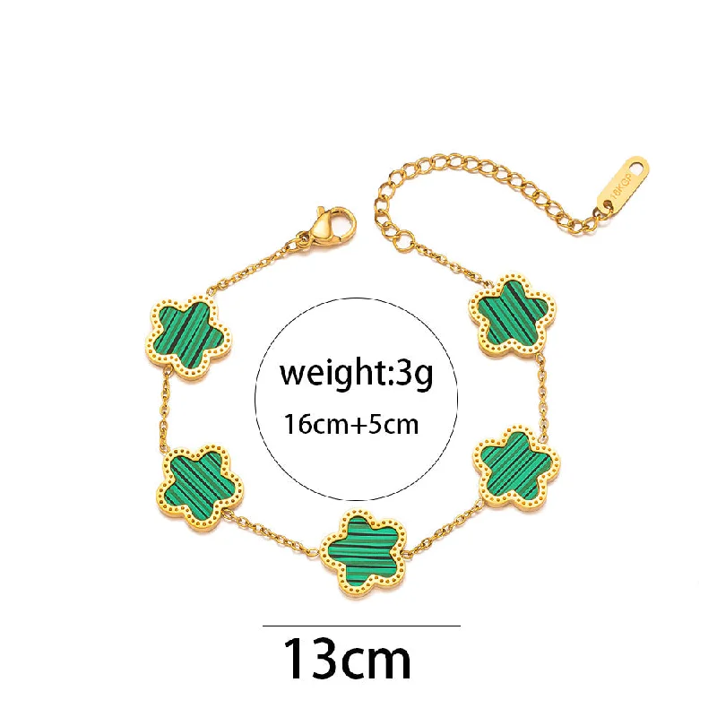 711 Bracelet Green Shell