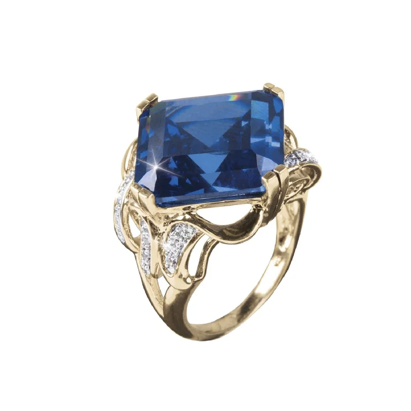 women's diamond rings-Blue Danube Ring