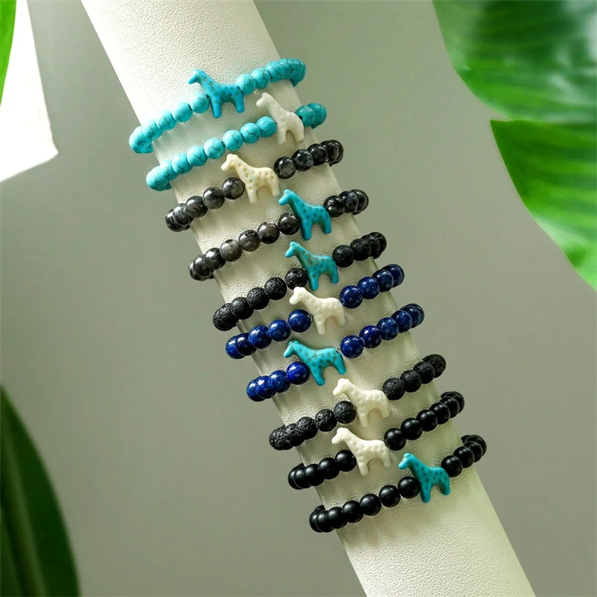 women's rhinestone bracelets-Simple Style Classic Style Round Soft Clay Wholesale Bracelets