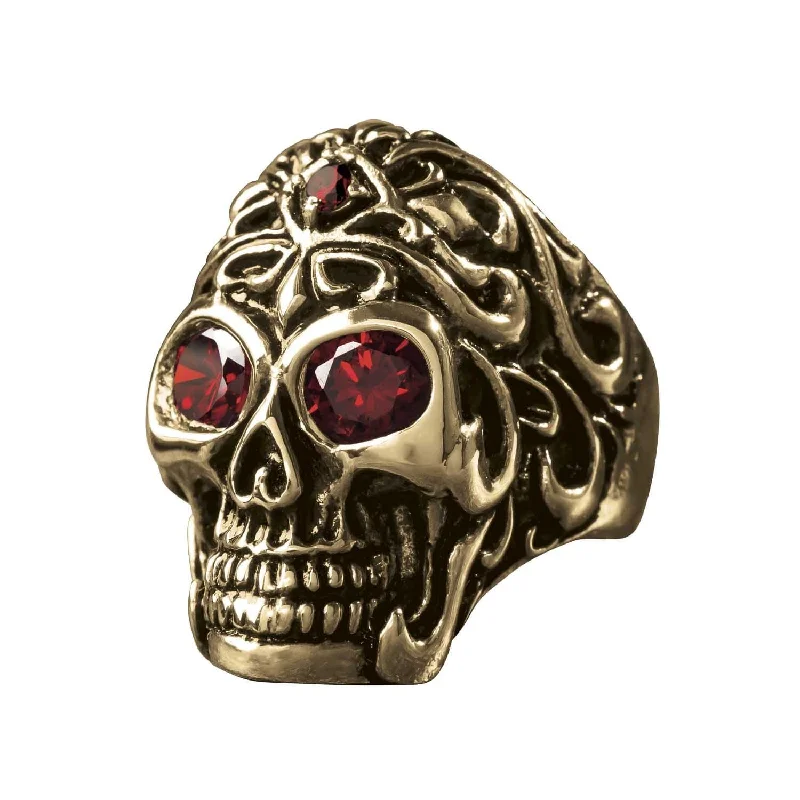 women's sapphire rings-Vita Skull Ring