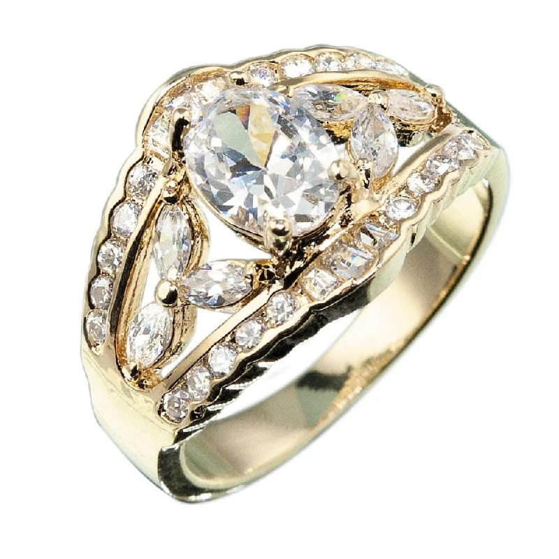 women's halo diamond rings-Regency Diamond Ring