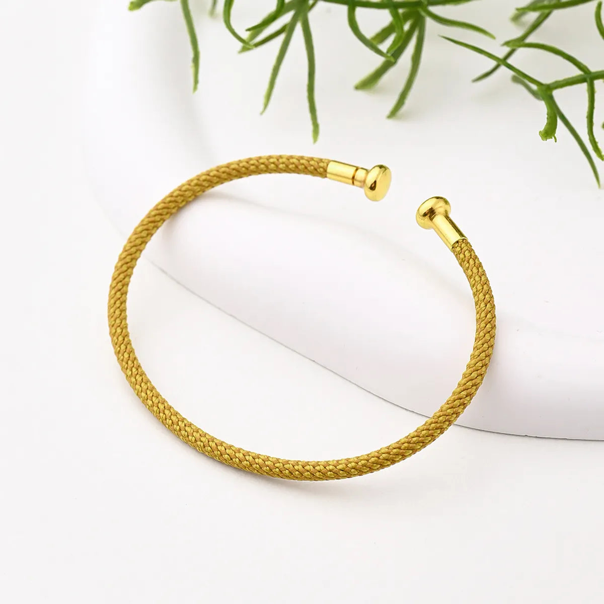 Adjustable Bracelet (Military Yellow)