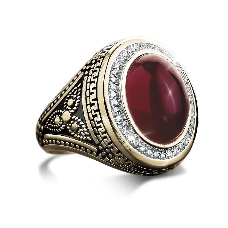 women's multicolor diamond rings-Amadeus Agate Ring