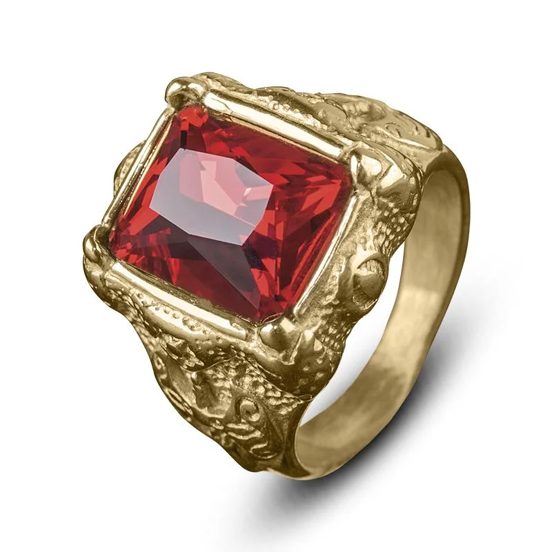 women's wedding band rings-Red Rock Ring