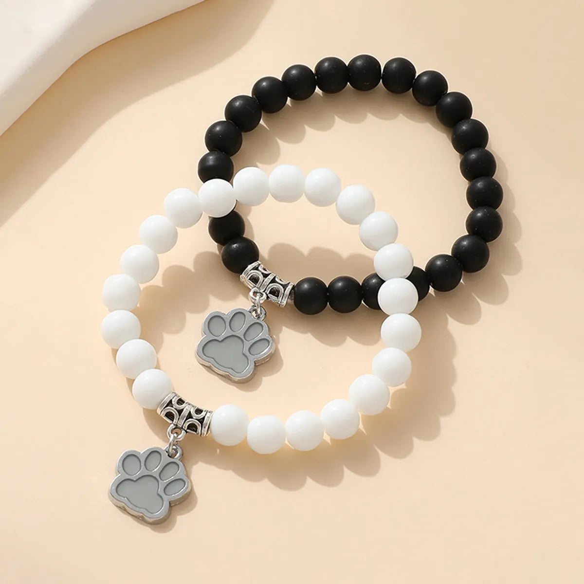 women's crystal bangles-Casual Bohemian Paw Print Alloy Stone Wholesale Bracelets