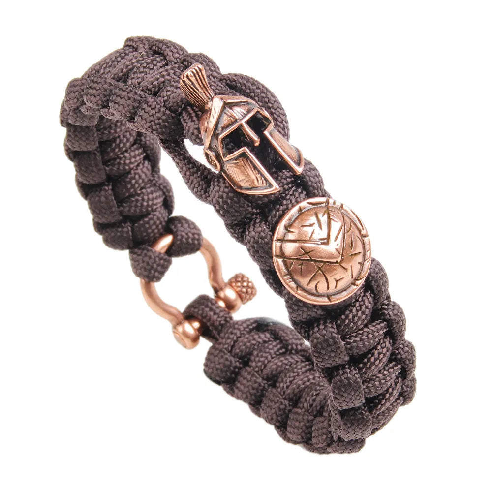 women's diamond bracelets-Ethnic Umbrella Rope Helmet Shield Bracelet Wholesale