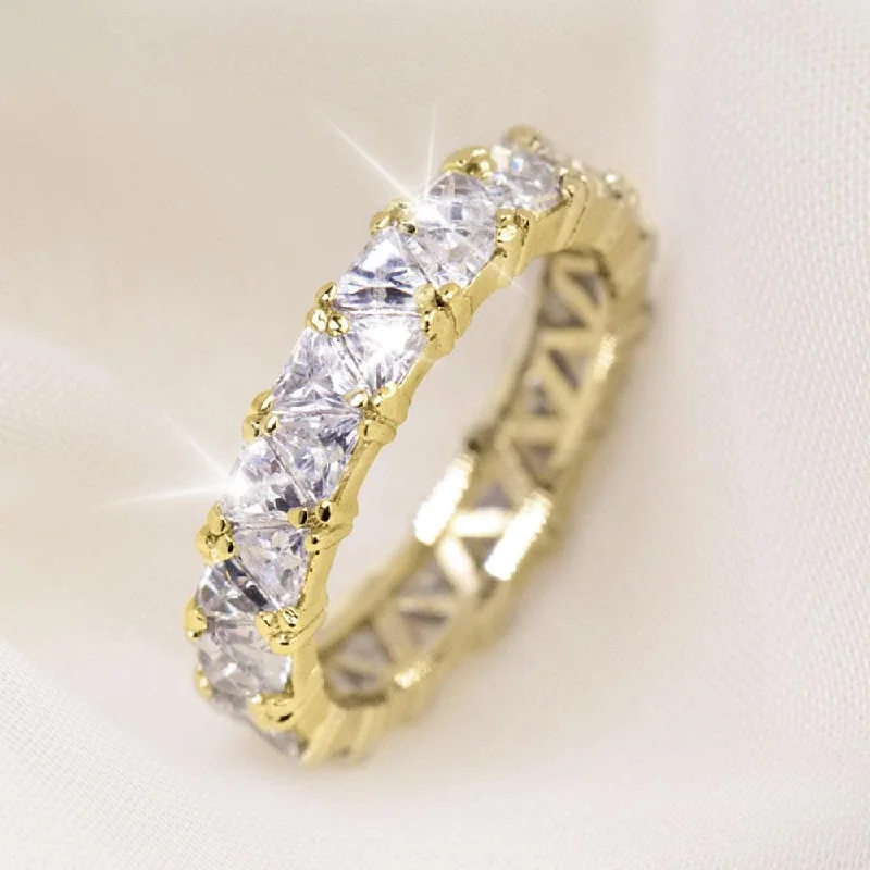 women's vintage-inspired rings-Gold Triana Ring