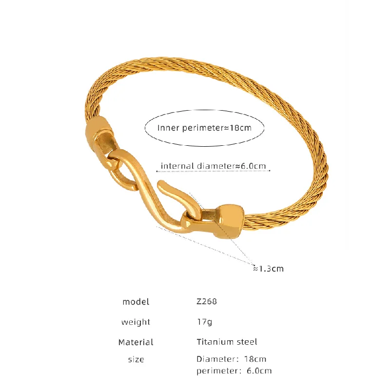 Z268-Z180-Gold Bracelet