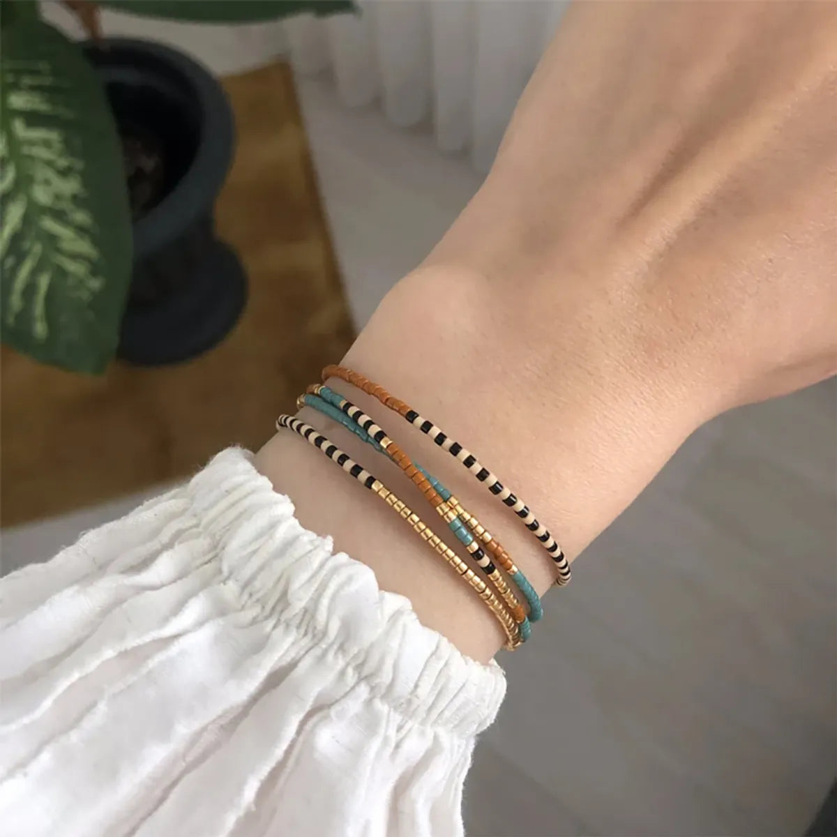 women's handmade bracelets-IG Style Bohemian Geometric Mostacilla Glass Wholesale Bracelets