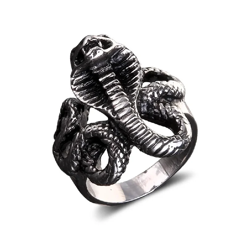 women's custom name rings-Venom Men's Steel Ring