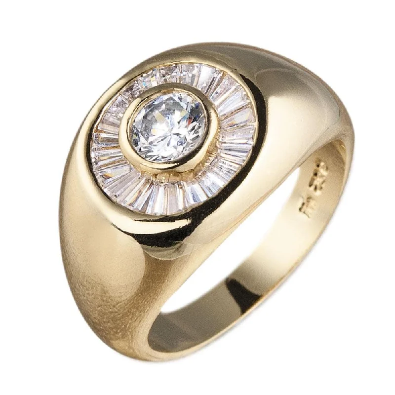 women's rose gold rings-Metropolis Men's Ring