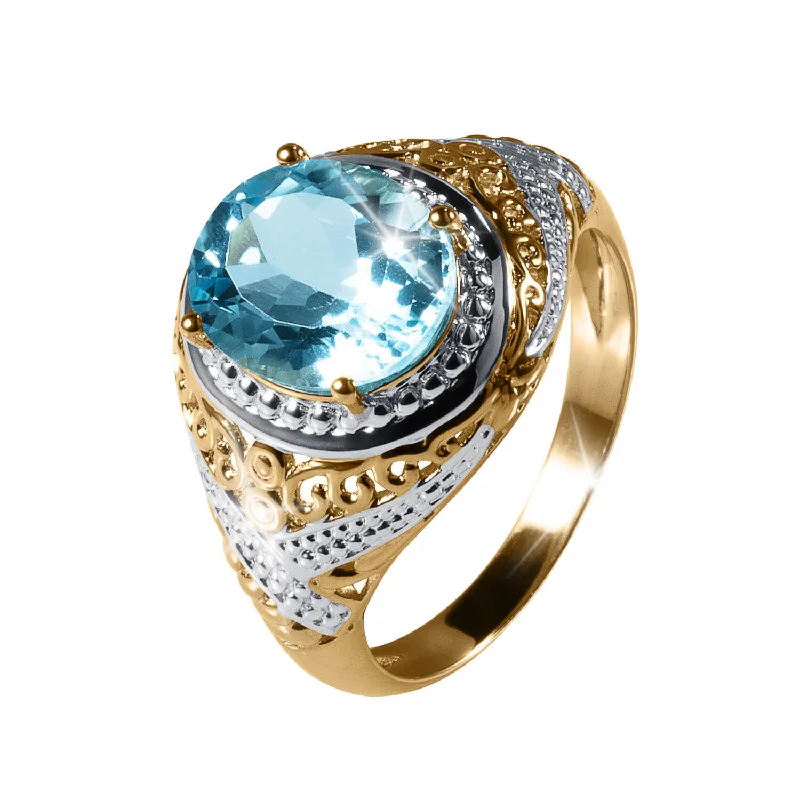 women's vintage gold rings-High Seas Topaz Men's Ring