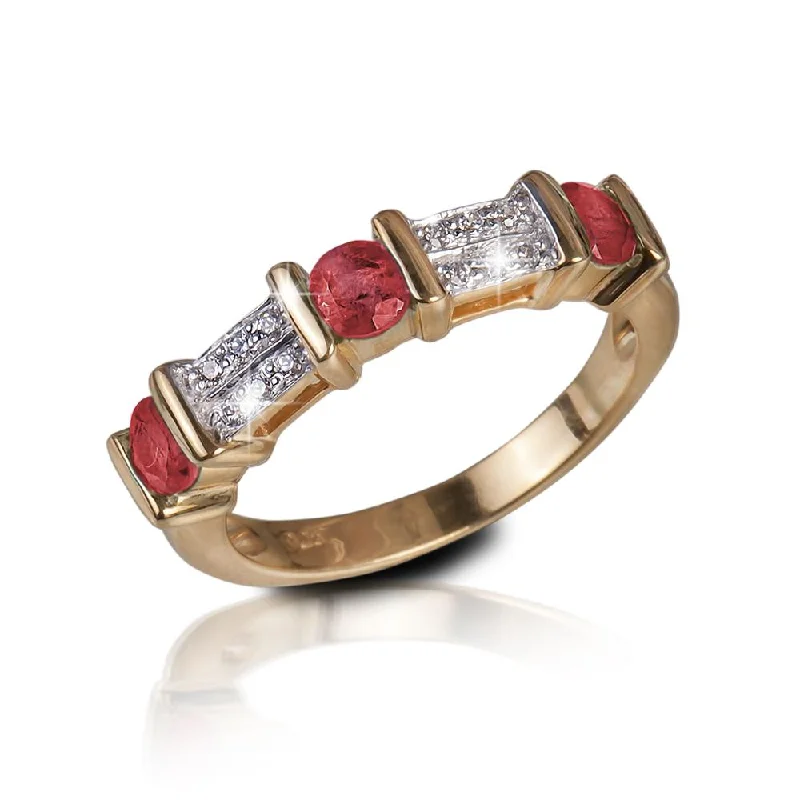 women's platinum rings-Trieste Ruby Gem Ring