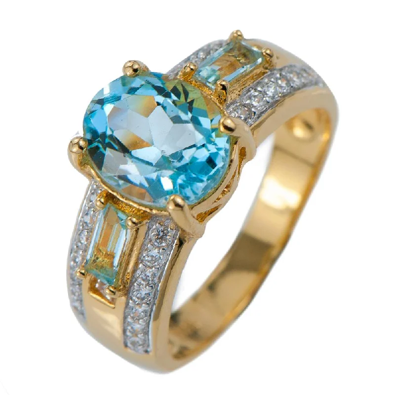 women's bold rings-Alibi Topaz Ring