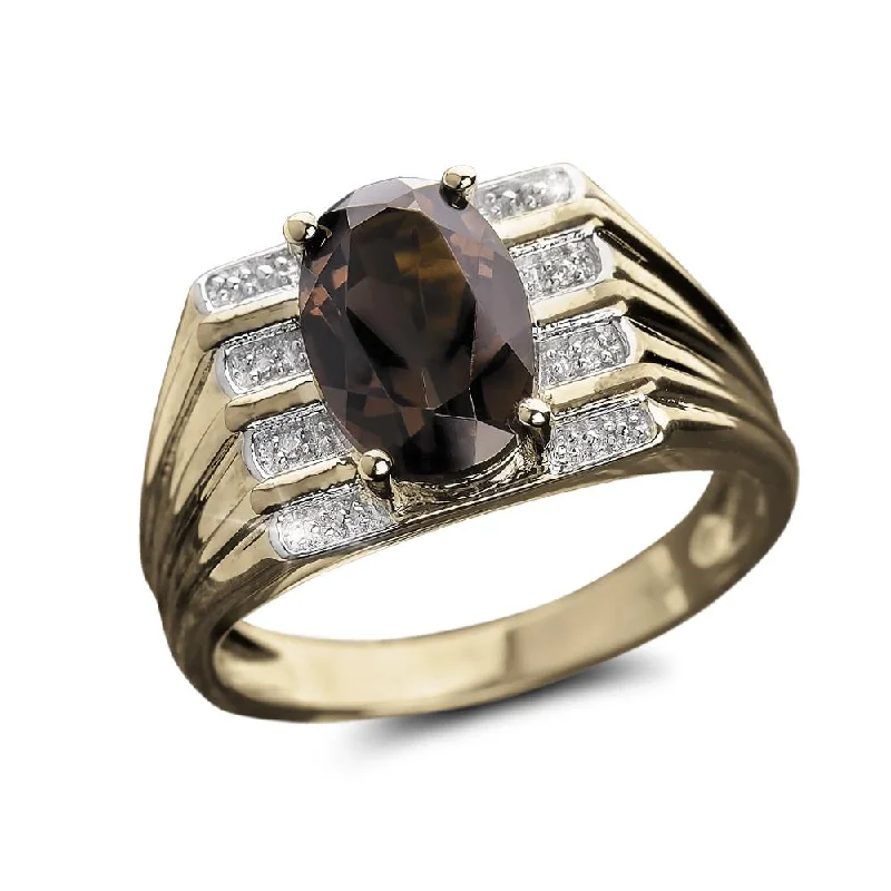 women's luxury gemstone rings-Lexington Smoky Quartz Ring