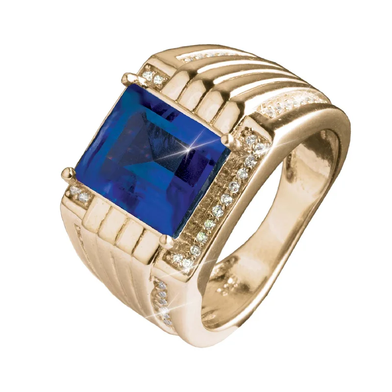 women's unique diamond rings-Blue Ice Men's Ring