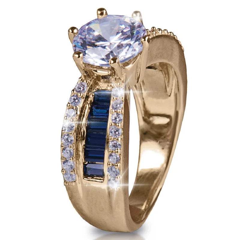 women's two-tone engagement rings-Colorado Blue Ring