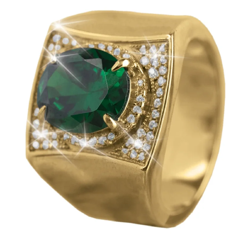 women's bridal rings-Green Magnate Ring