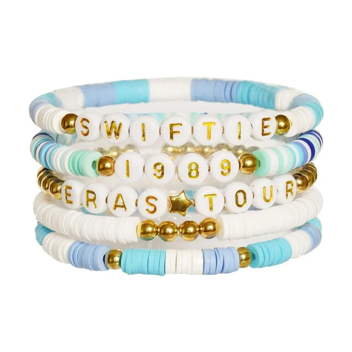 women's braided bracelets-Simple Style Classic Style Letter Soft Clay Wholesale Bracelets