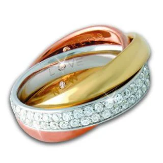 women's gemstone wedding rings-Love, Now, Forever Ring