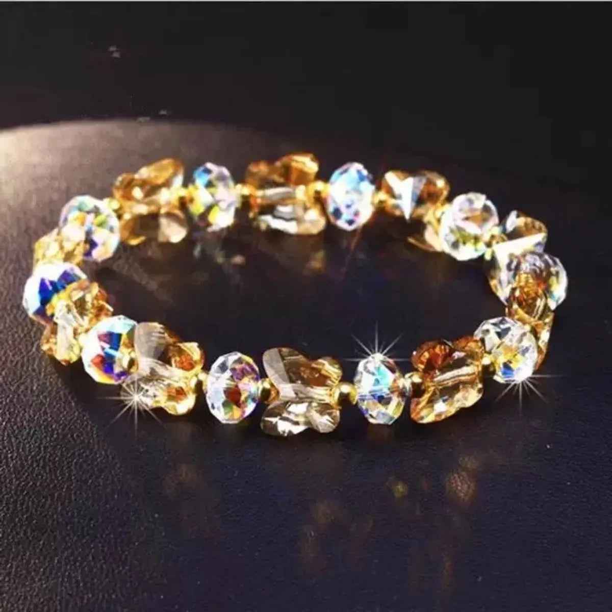 Champagne Butterfly Bracelet (Gathering Wealth)