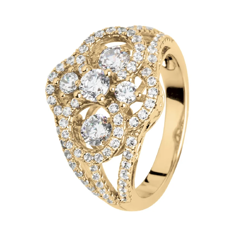 women's men's style rings-Duo Dancing Ring