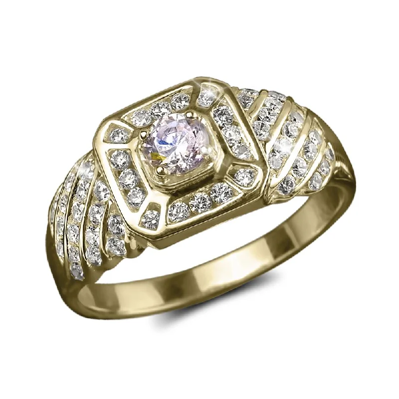 women's gemstone wedding rings-Rivoli Men's Ring