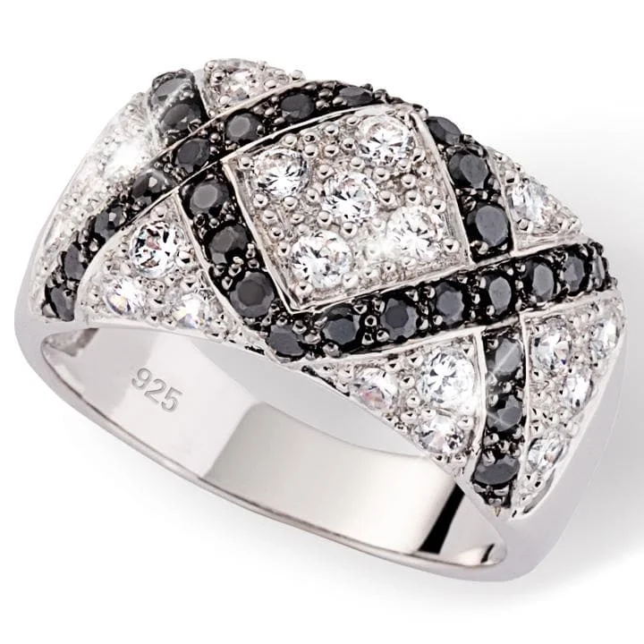 women's halo engagement rings-Lattice Ring