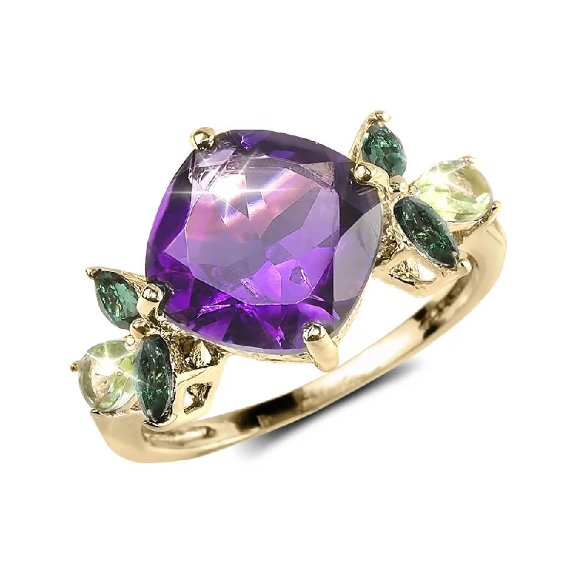 women's gemstone rings-Violetta Ring