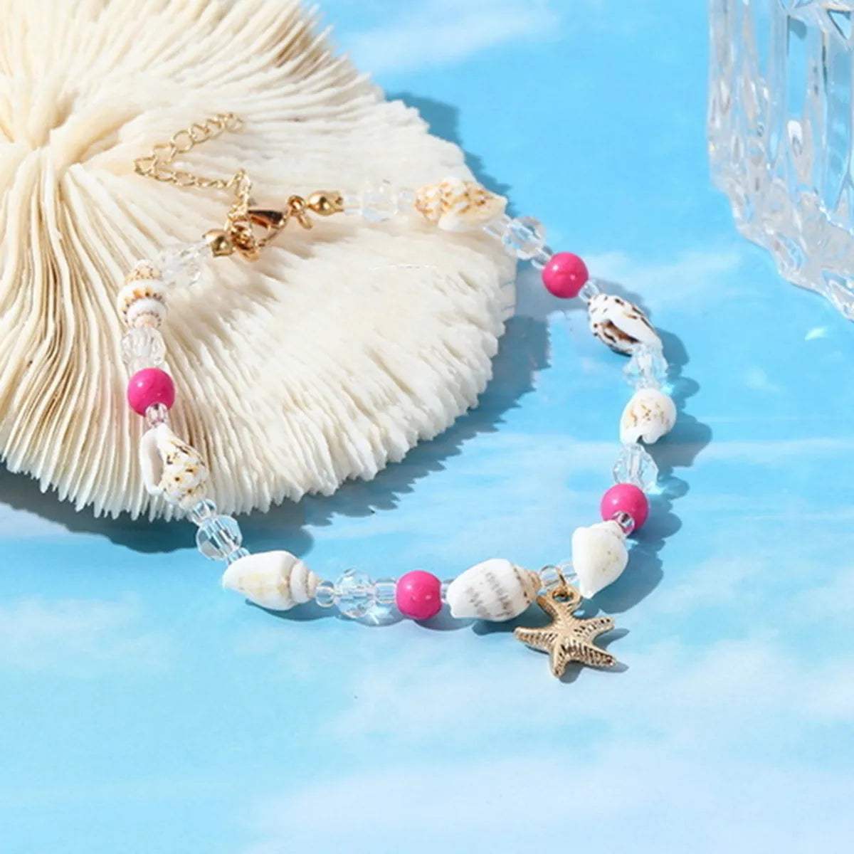 #2 Starfish-Pink-Anklet