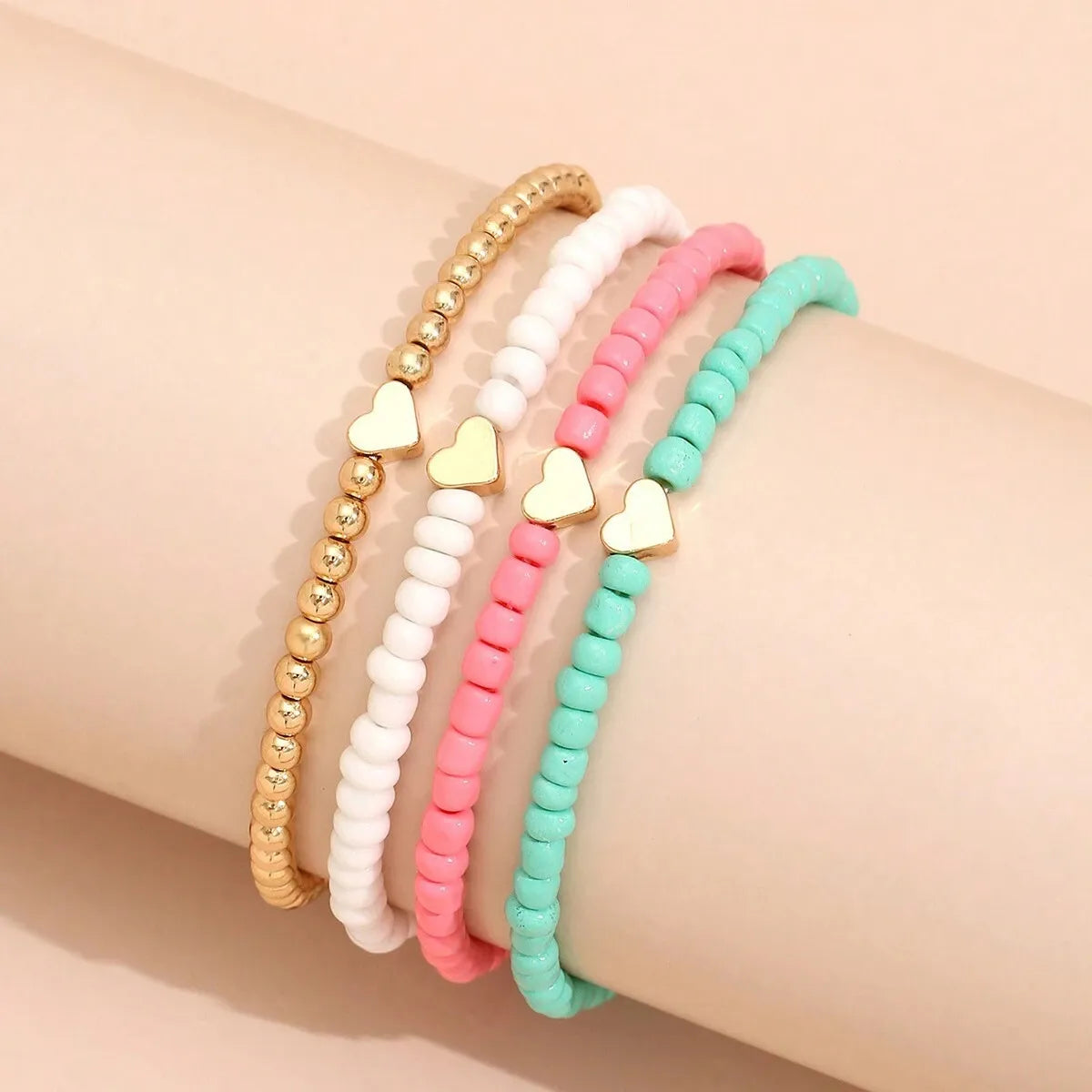 women's delicate bracelets-Simple Style Heart Shape Soft Clay Wholesale Bracelets